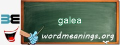 WordMeaning blackboard for galea